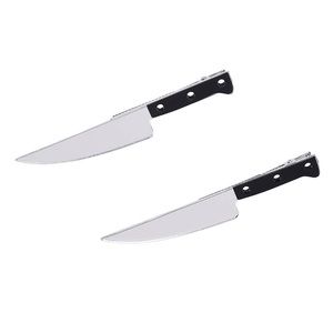 ⚜️Black And Silver Mirror Knife Shaped Hair Clips! NWT!